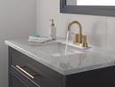 Two Handle Centerset Bathroom Sink Faucet in Champagne Bronze 