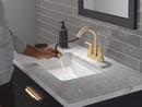 Two Handle Centerset Bathroom Sink Faucet in Champagne Bronze 