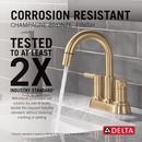 Two Handle Centerset Bathroom Sink Faucet in Champagne Bronze 
