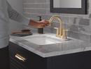 Two Handle Centerset Bathroom Sink Faucet in Champagne Bronze 