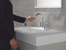 Two Handle Centerset Bathroom Sink Faucet in Chrome 