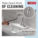 Two Handle Centerset Bathroom Sink Faucet in Chrome 