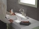 Two Handle Centerset Bathroom Sink Faucet in Stainless 