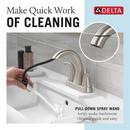 Two Handle Centerset Bathroom Sink Faucet in SpotShield&reg; Brushed Nickel 