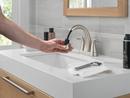 Two Handle Centerset Bathroom Sink Faucet in SpotShield&reg; Brushed Nickel 