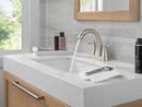 Two Handle Centerset Bathroom Sink Faucet in SpotShield&reg; Brushed Nickel 