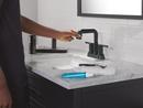 Two Handle Centerset Bathroom Sink Faucet in Matte Black 