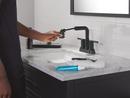 Two Handle Centerset Bathroom Sink Faucet in Matte Black 