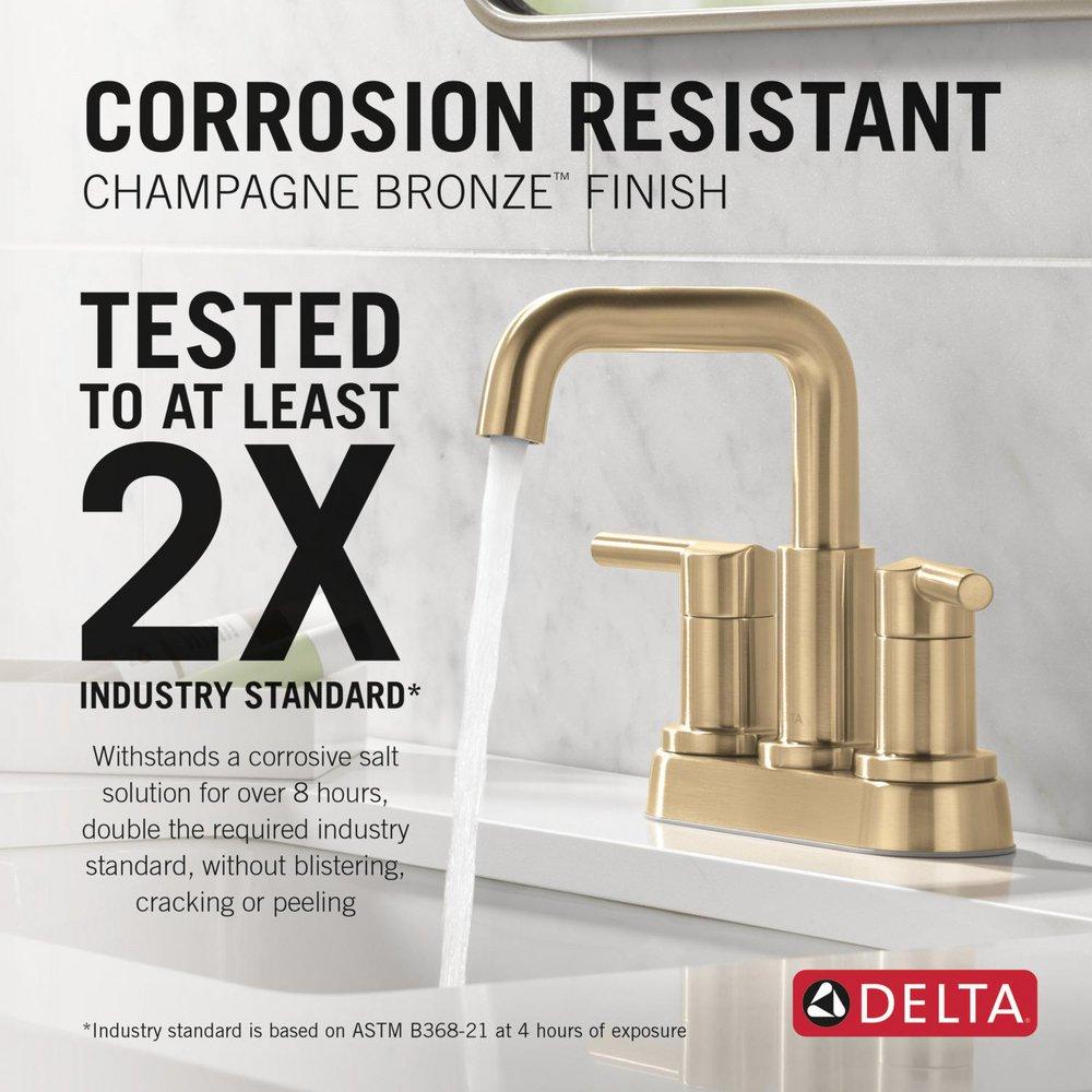 DELTA NICOLI TWO HANDLE CENTERSET BATHROOM FAUCET 