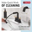 DELTA NICOLI TWO HANDLE CENTERSET PULL-DOWN BATHROOM FAUCET 