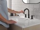Two Handle Widespread Bathroom Sink Faucet in Matte Black 