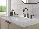 Two Handle Widespread Bathroom Sink Faucet in Matte Black 