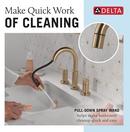 Two Handle Widespread Bathroom Sink Faucet in Champagne Bronze 
