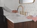 Two Handle Widespread Bathroom Sink Faucet in Champagne Bronze 