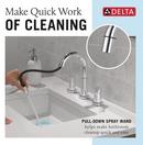 Two Handle Widespread Bathroom Sink Faucet in Chrome 