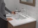 Two Handle Widespread Bathroom Sink Faucet in Chrome 