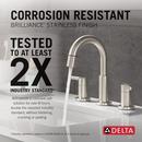 DELTA NICOLI TWO HANDLE WIDESPREAD PULL-DOWN BATHROOM FAUCET 