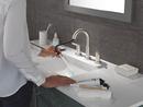 Two Handle Widespread Bathroom Sink Faucet in Stainless 