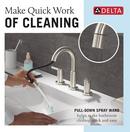 Two Handle Widespread Bathroom Sink Faucet in Stainless 