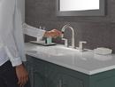 Two Handle Widespread Bathroom Sink Faucet in Stainless 