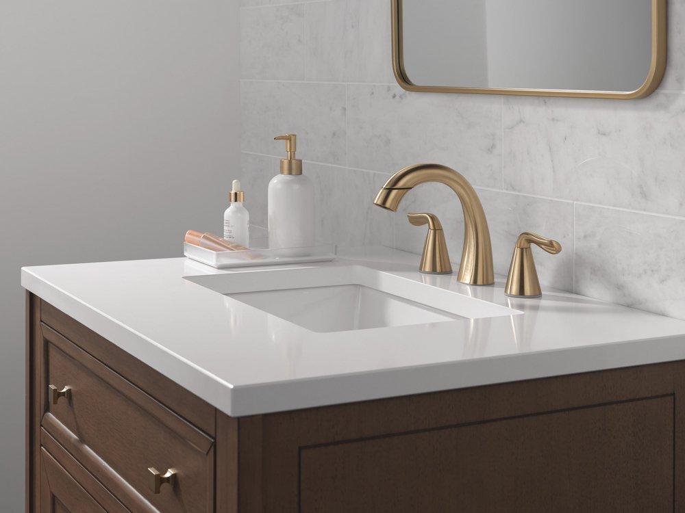 DELTA ARVO TWO HANDLE WIDESPREAD PULL-DOWN BATHROOM FAUCET 