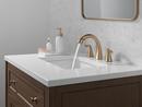Two Handle Widespread Bathroom Sink Faucet in Champagne Bronze 