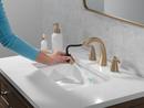 Two Handle Widespread Bathroom Sink Faucet in Champagne Bronze 