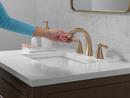Two Handle Widespread Bathroom Sink Faucet in Champagne Bronze 