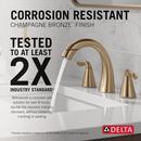 Two Handle Widespread Bathroom Sink Faucet in Champagne Bronze 