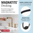 DELTA NICOLI TWO HANDLE WIDESPREAD PULL-DOWN BATHROOM FAUCET 