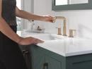 Two Handle Widespread Bathroom Sink Faucet in Champagne Bronze 