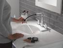 Two Handle Widespread Bathroom Sink Faucet in Chrome 