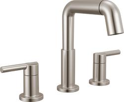 Two Handle Widespread Bathroom Sink Faucet in Stainless
