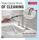 Two Handle Widespread Bathroom Sink Faucet in Stainless 