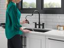 Single Handle Pull Down Kitchen Faucet in Matte Black 