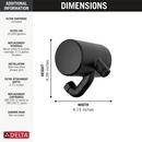 Premium Shower Filter Attachment inMatte Black 