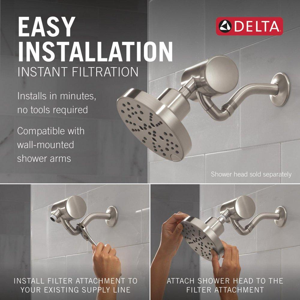 Premium Shower Filter Attachment in Stainless 