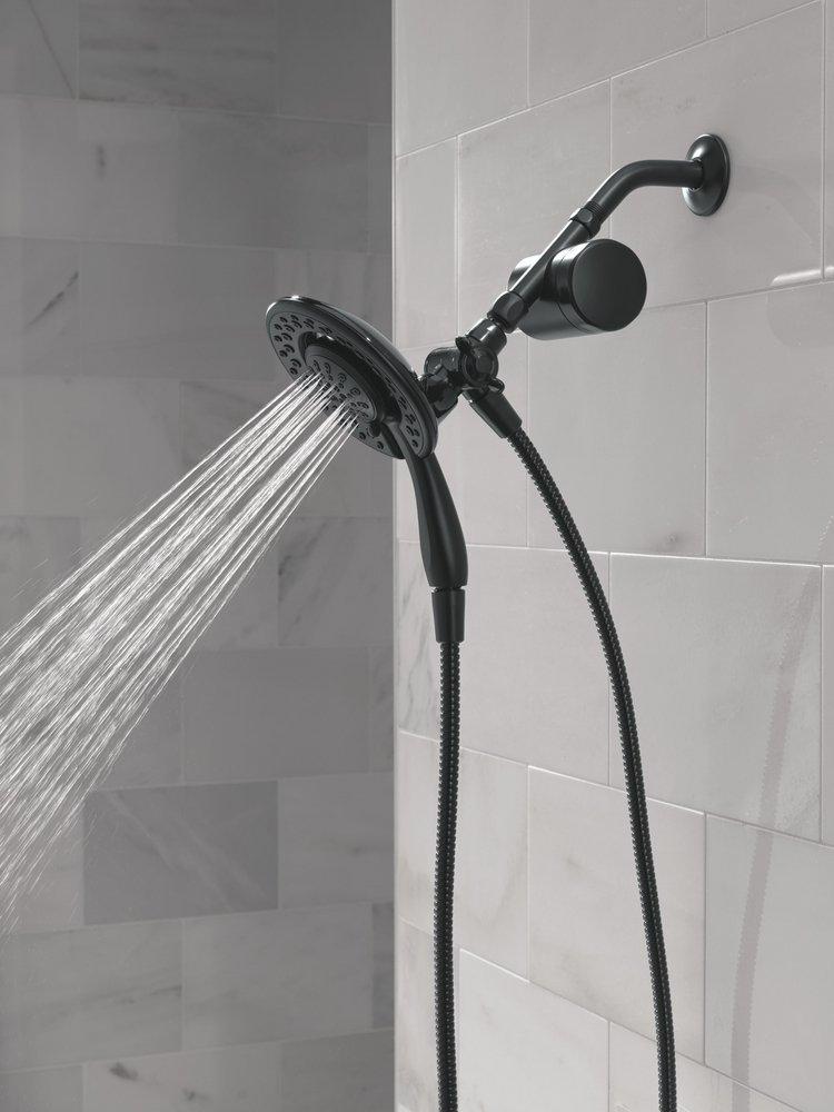 Shower Filter Attachment with 4-Setting In2ition&reg; in Matte Black 