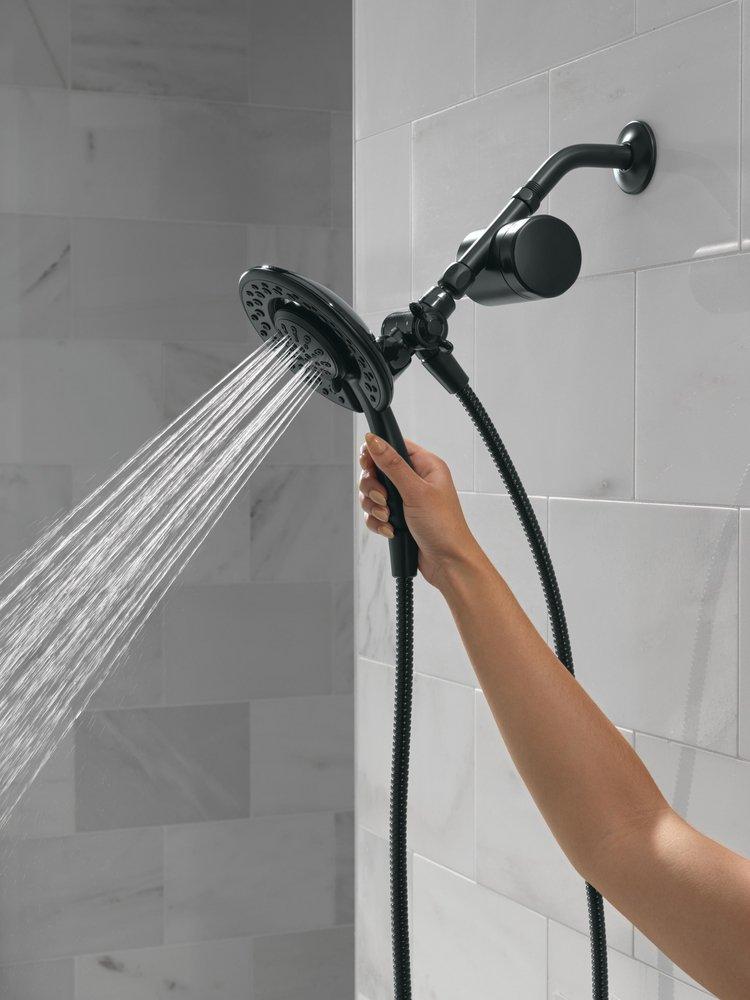 Shower Filter Attachment with 4-Setting In2ition&reg; in Matte Black 