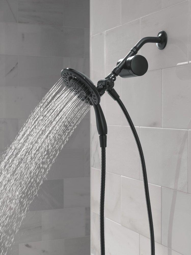 Shower Filter Attachment with 4-Setting In2ition&reg; in Matte Black 