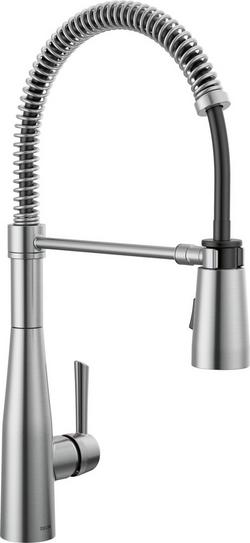 Single Handle Pull Down Kitchen Faucet in Arctic Stainless