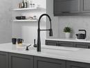 Single Handle Pull Down Kitchen Faucet in Matte Black 