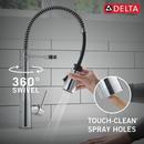 Single Handle Pull Down Kitchen Faucet in Chrome 