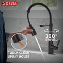 Single Handle Pull Down Kitchen Faucet in Venetian Bronze 