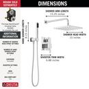 Delta Faucet Chrome Two Handle Single Function Shower System 