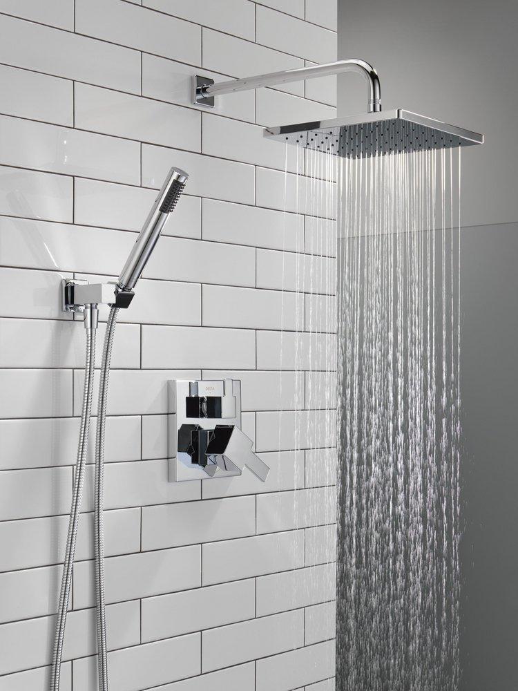 Delta Faucet Chrome Two Handle Single Function Shower System 