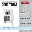 Delta Faucet Chrome Two Handle Single Function Shower System 