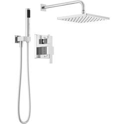 Two Handle Single Function Shower System in Chrome