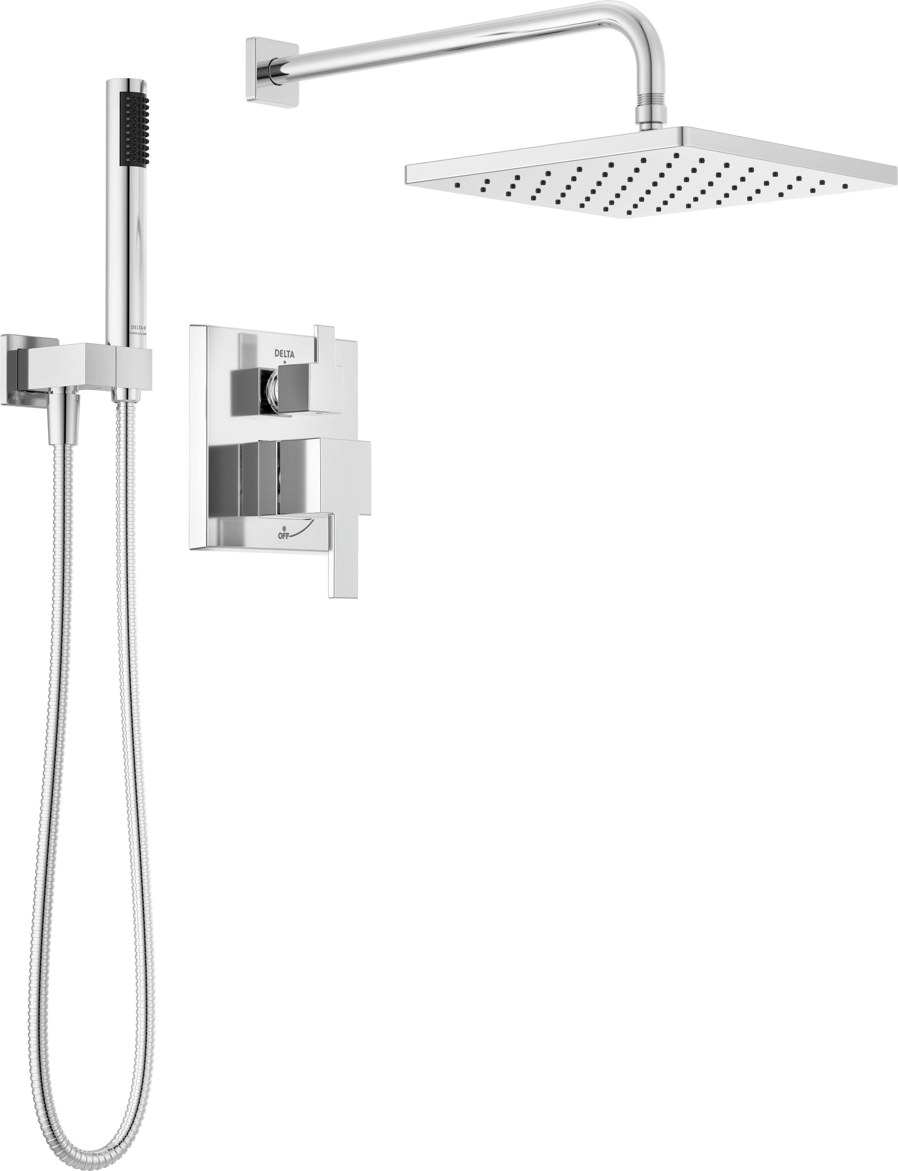 Delta Faucet Chrome Two Handle Single Function Shower System 
