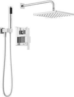 Two Handle Single Function Shower System in Chrome